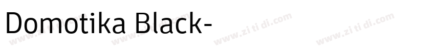 Domotika Black字体转换
